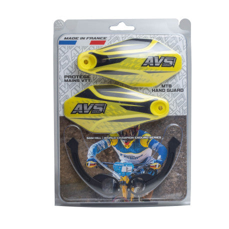 AVS KIT DECO Handbeschermer Alu Been Geel/Zwart