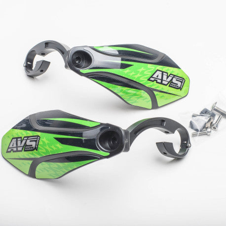 AVS KIT DECO Handbeschermer Alu Tab Zwart/Groen