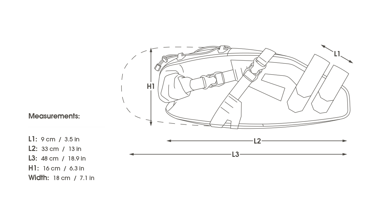 APIDURA EXPEIDITION SADDLE PACK 14 L Zwart