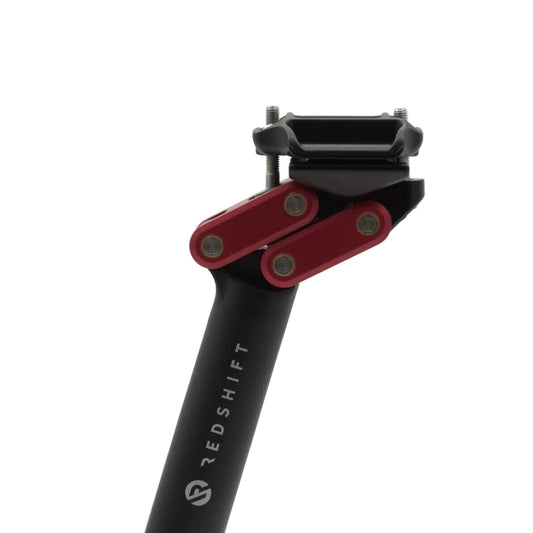 REDSHIFT-zadelpen met twee standen, zwart/rood