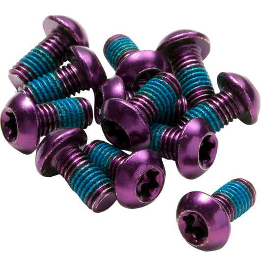 Set van 12 remschijfschroeven van REVERSE COMPONENTS, paars geanodiseerd
