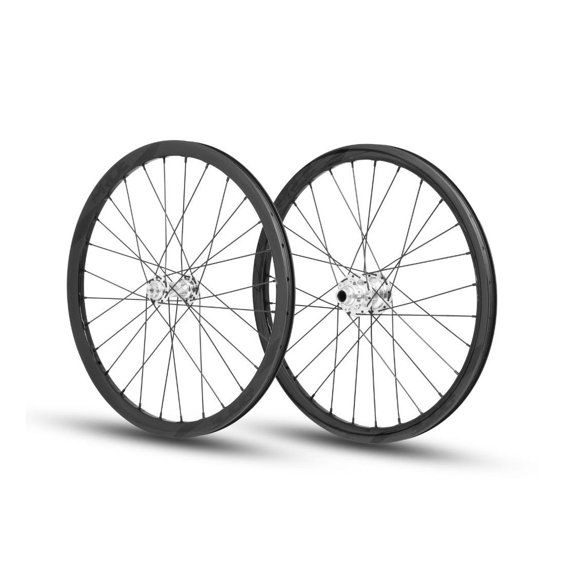 Wielpaar PRIDE 20" (451mm) Carbon Wave Gloss Black Disc Pride Control Assen 10/15mm Polish