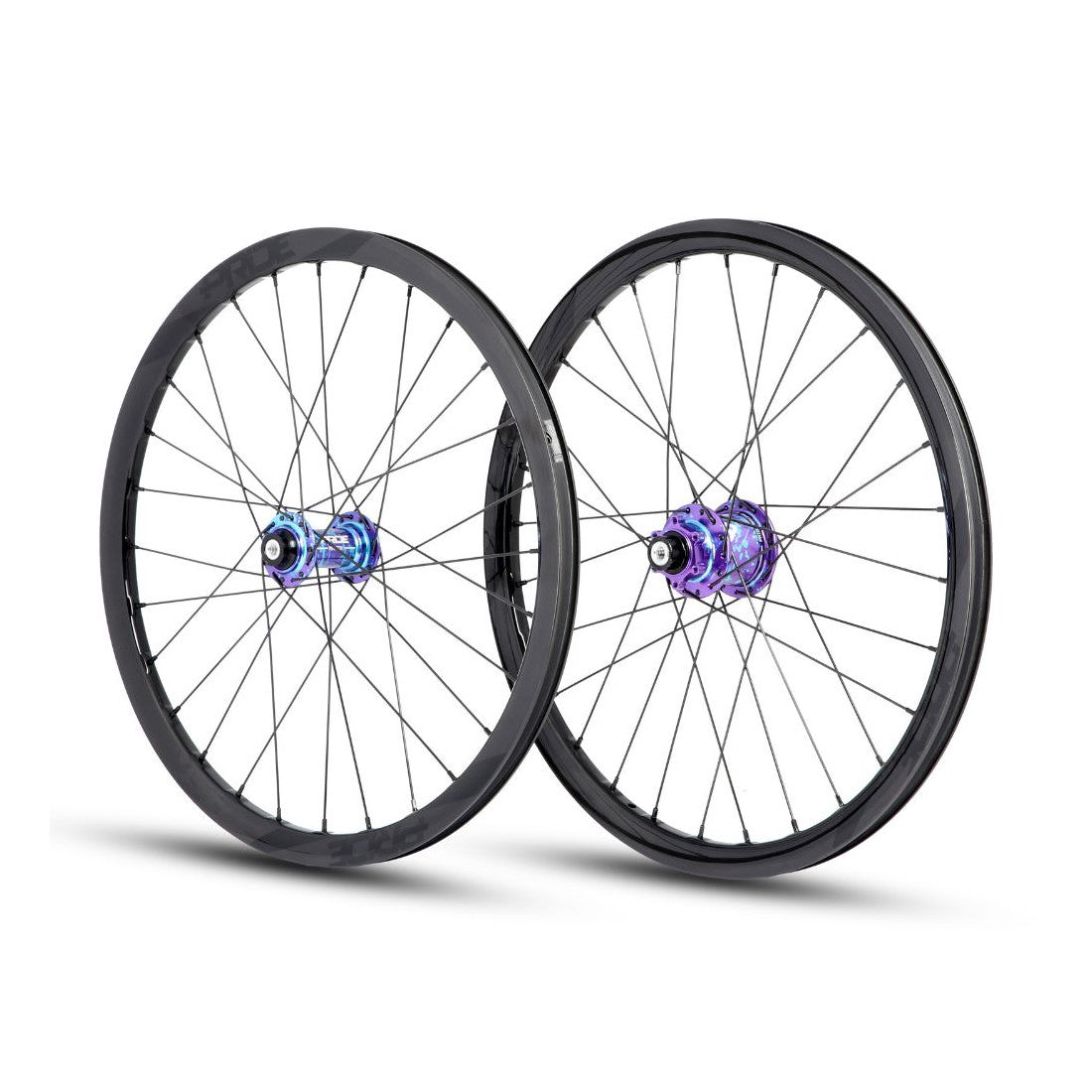 Wielpaar PRIDE 20" (451mm) Carbon Wave Gloss Black Disc Matrix Assen 10/10mm Splash