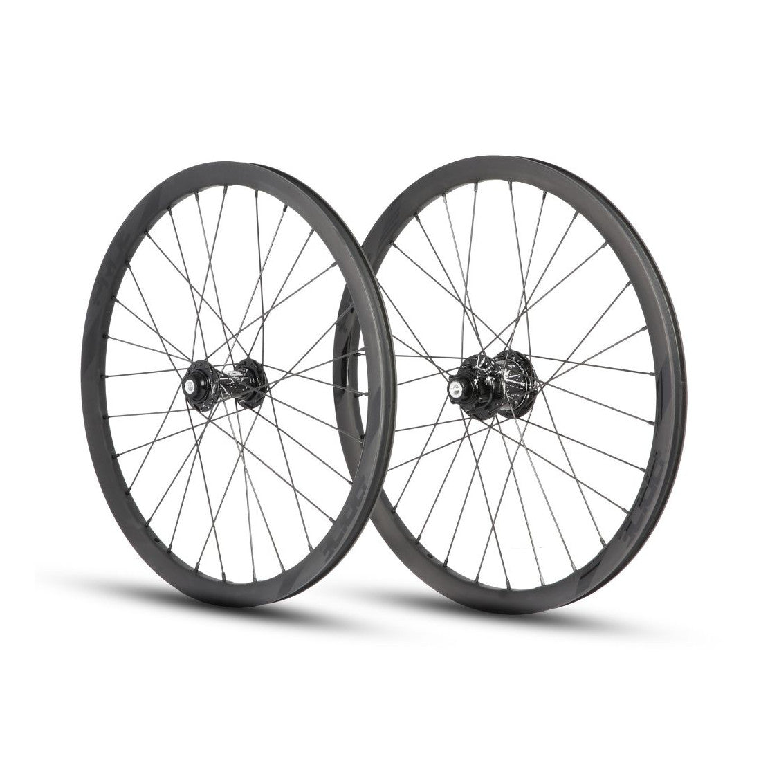 Wielpaar PRIDE 20" (451mm) Carbon Wave Matt Black Disc Matrix Assen 10/10mm Zwart