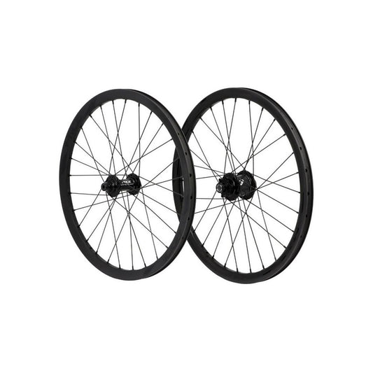 Wielpaar PRIDE 20" (451mm) Carbon Wave Matt Black Disc Matrix Assen 10/15mm Zwart