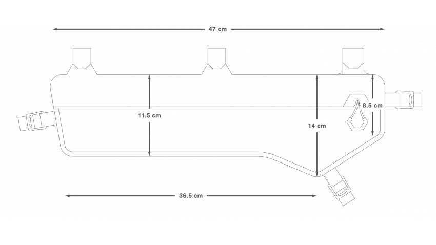 Frametas APIDURA EXPEDITION FRAME PACK 5 L Zwart