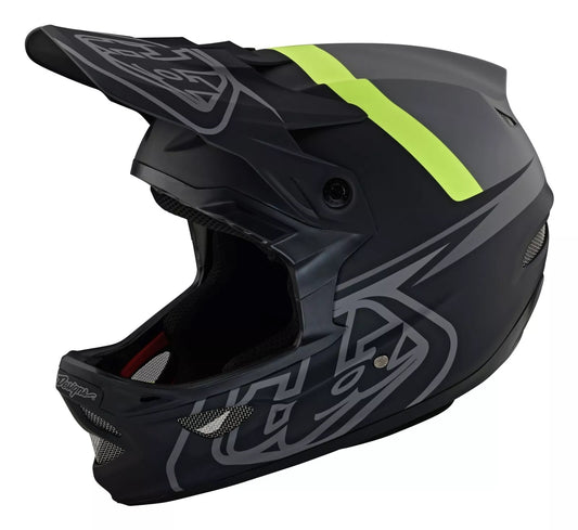 TROY LEE DESIGNS D3 FIBERLITE MTB Helm Grijs