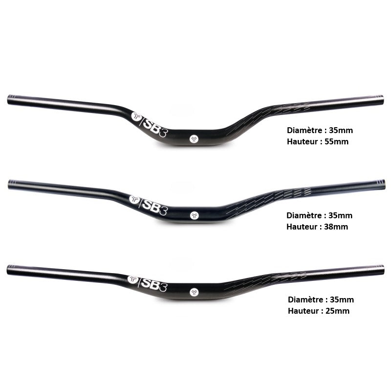 SB3 KROMA Stijg 38mm Hanger 780mm Zwart Blauw