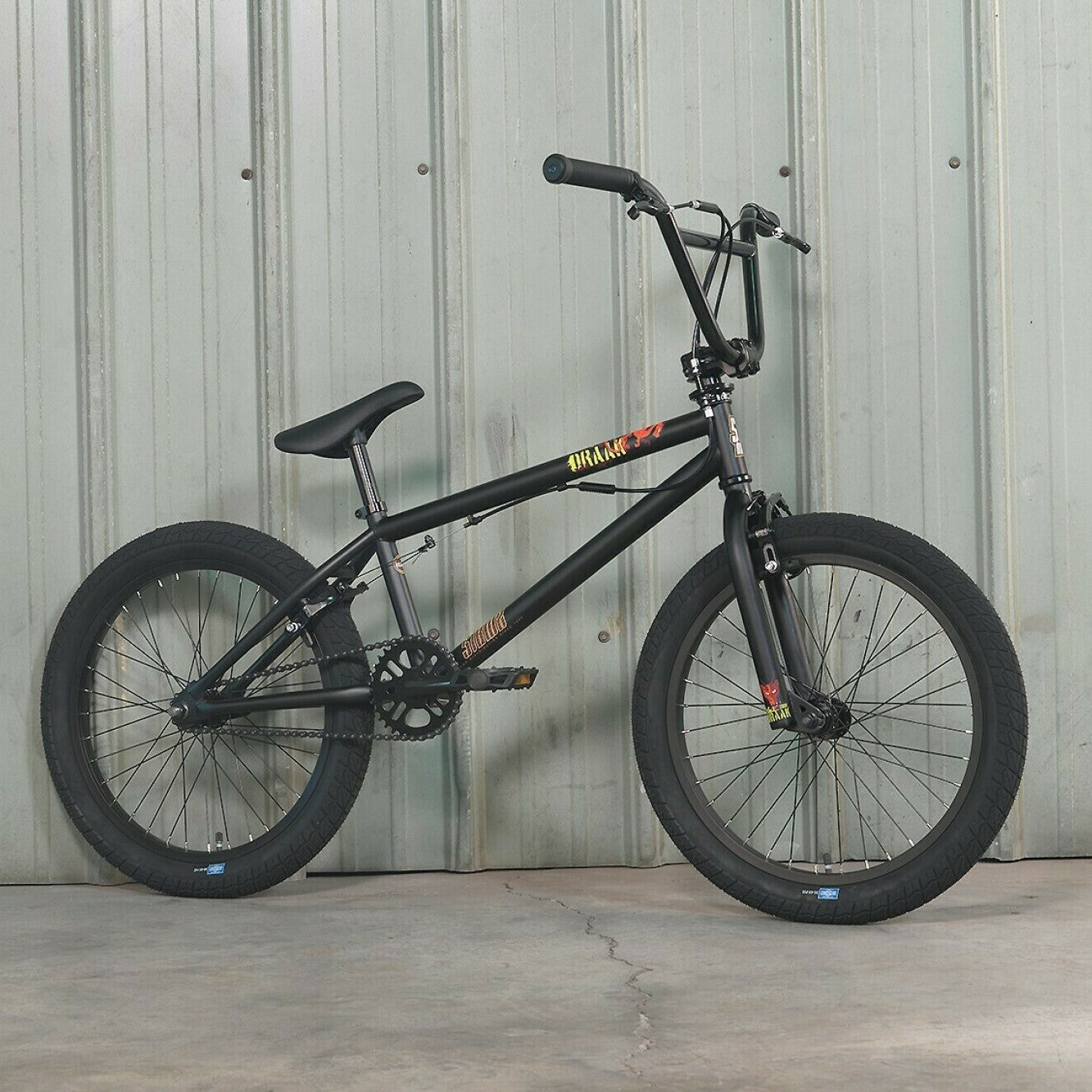 BMX SIBMX DRAAK 20" mat zwart