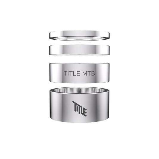 TITLE aluminium balhoofdafstandsringen 1-1/8" chroom