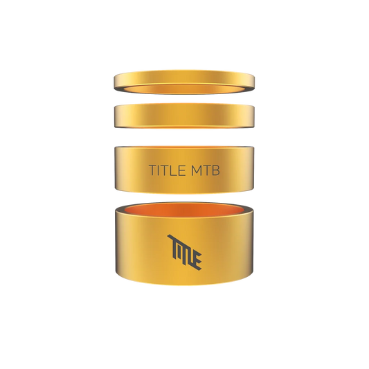 TITLE aluminium balhoofdspacers 1-1/8" Goud