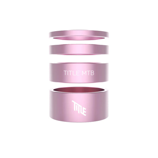 Balhoofdspacers TITLE Aluminium 1-1/8" Roze