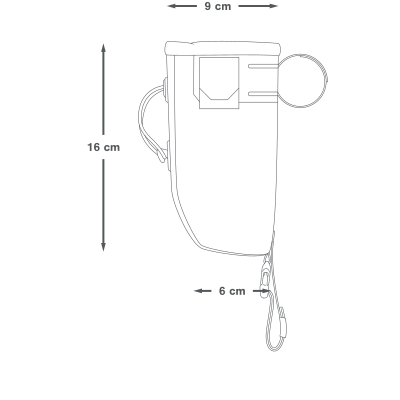 Stuurtas APIDURA BACKCOUNTRY FOOD POUCH 0,8 L Zwart Grijs