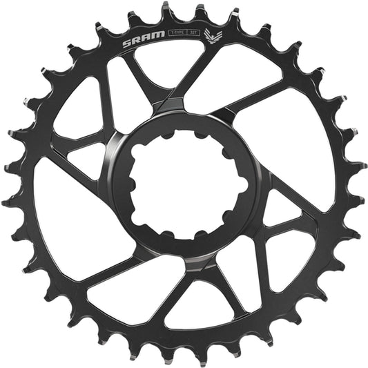 SRAM S1000 T-TYPE EAGLE BOOST 12V Staal Direct Mount Offset 3mm Zwart Mono kettingblad