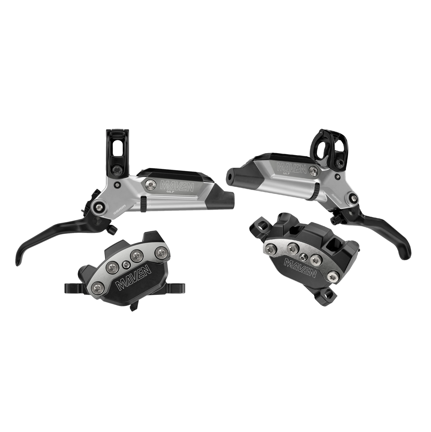 Paar SRAM MAVEN ULTIMATE remmen Zilver