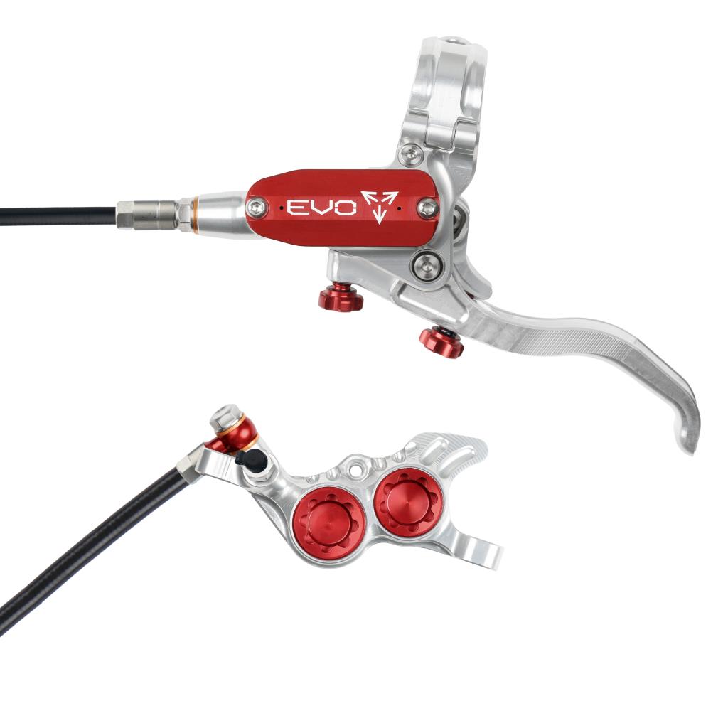 HOPE TECH 4 EVO GR4 Voorrem Zilver/Rood