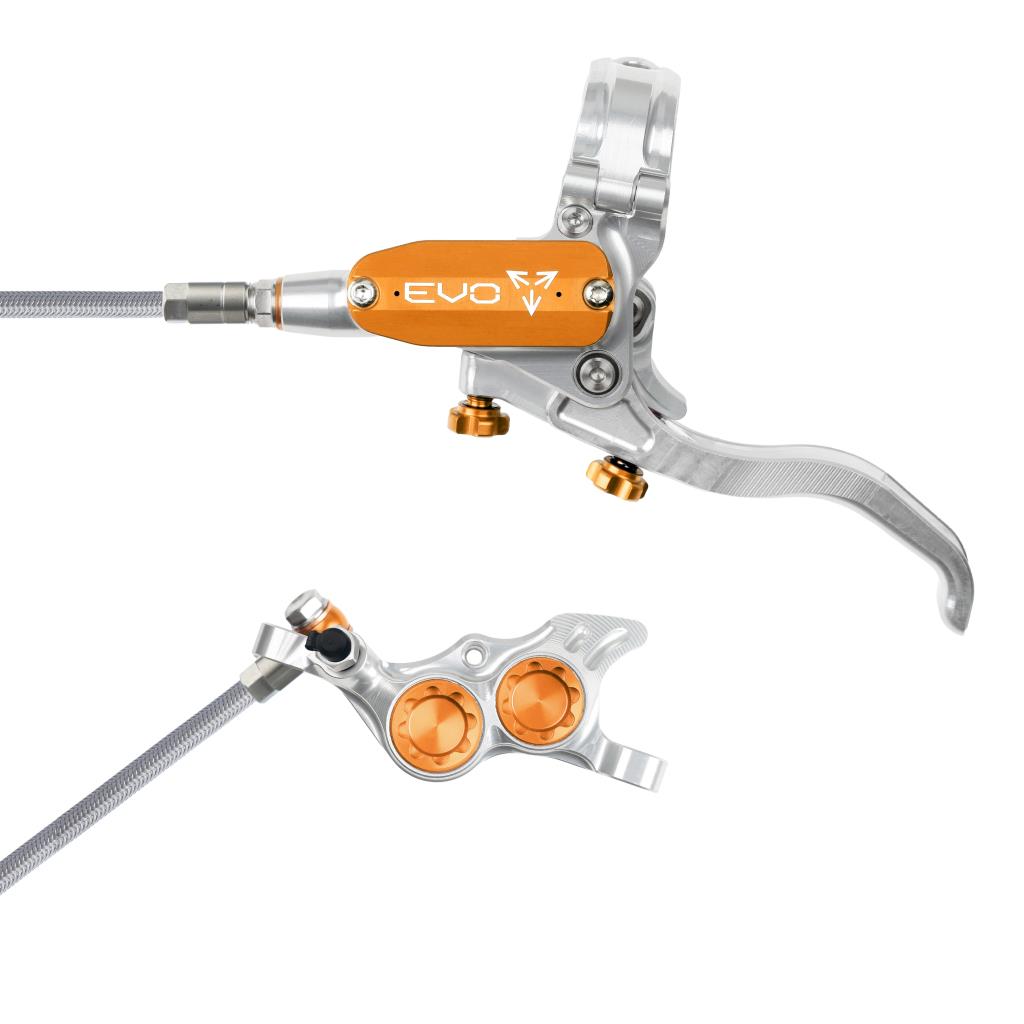 HOPE TECH 4 EVO TR4 Luchtvaart Voorrem Zilver/Oranje