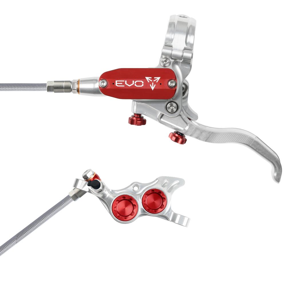 HOPE TECH 4 EVO TR4 Luchtvaart Voorrem Zilver/Rood