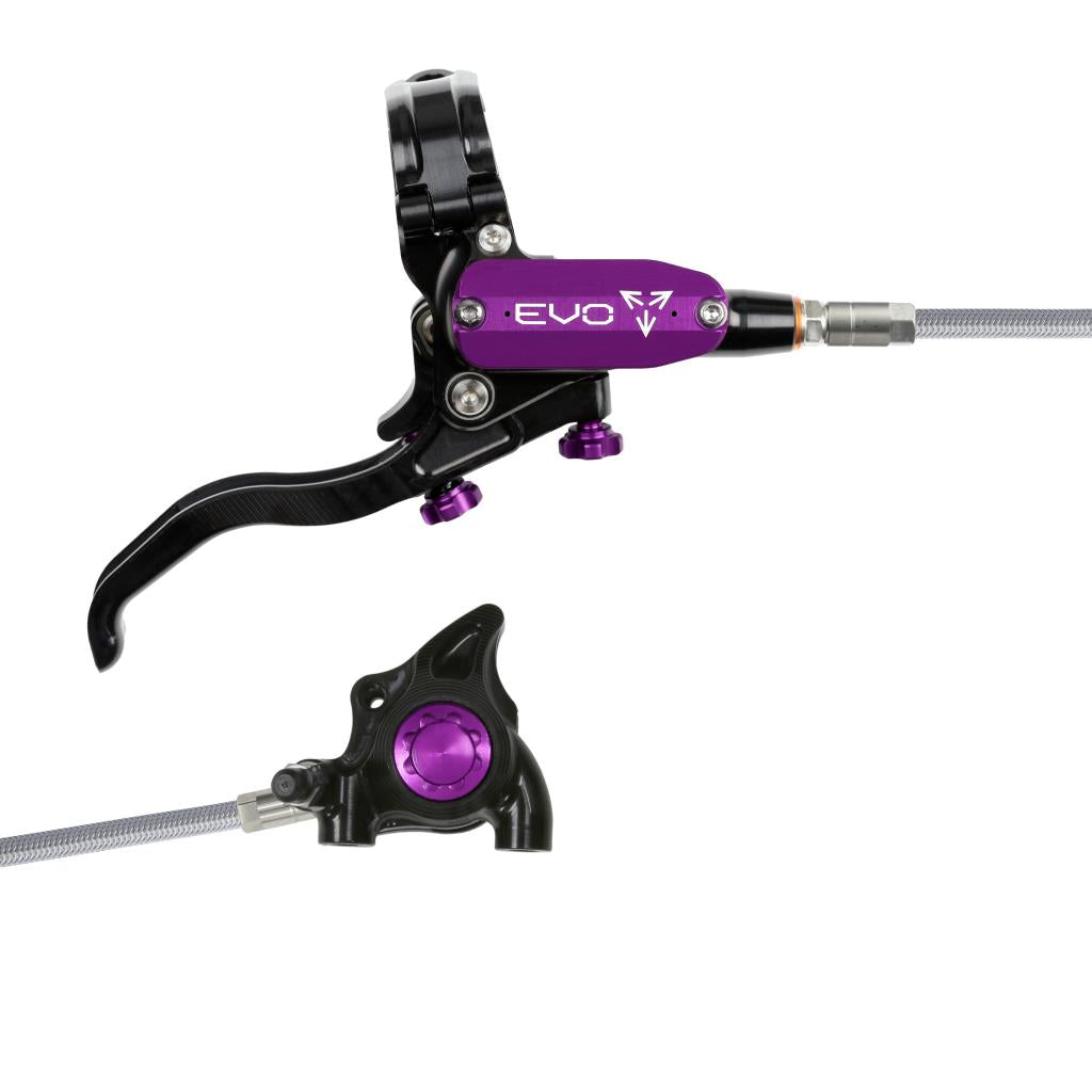 HOPE TECH 4 EVO X2 FM Aviation Achterrem Zwart/Paars