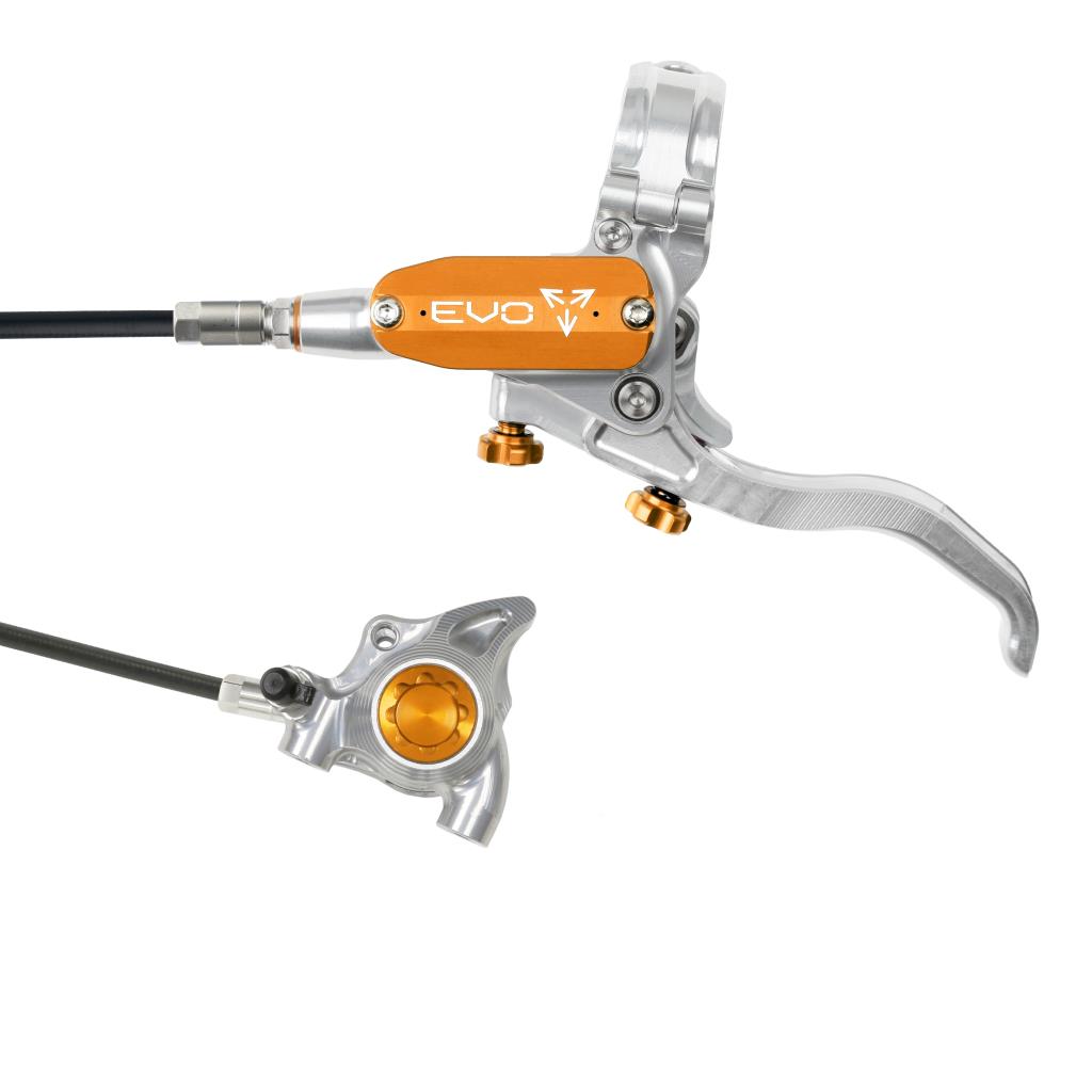 Voorrem HOPE TECH 4 EVO X2 FM Zilver/Oranje