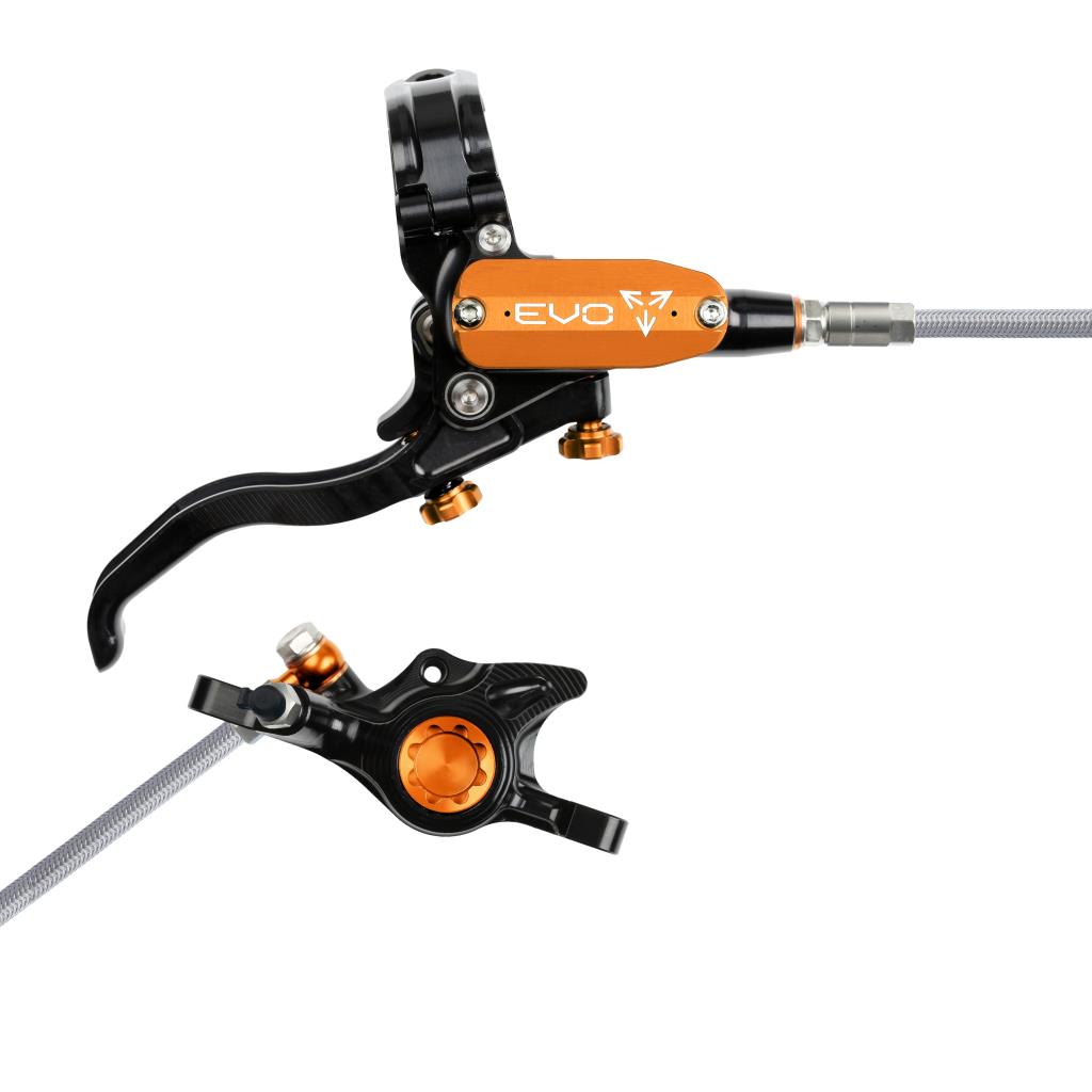 HOPE TECH 4 EVO X2 PM Aviation Achterrem Zwart/Oranje