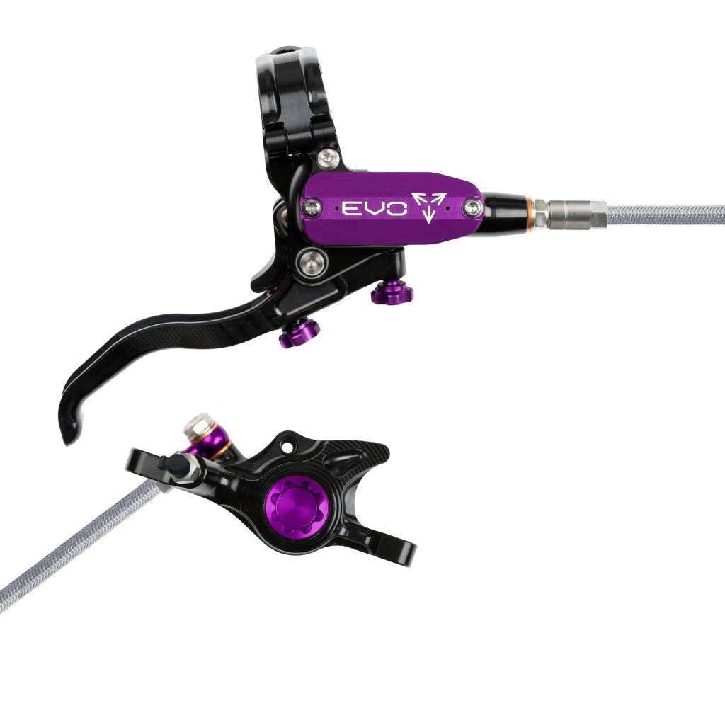HOPE TECH 4 EVO X2 PM Aviation Achterrem Zwart/Paars