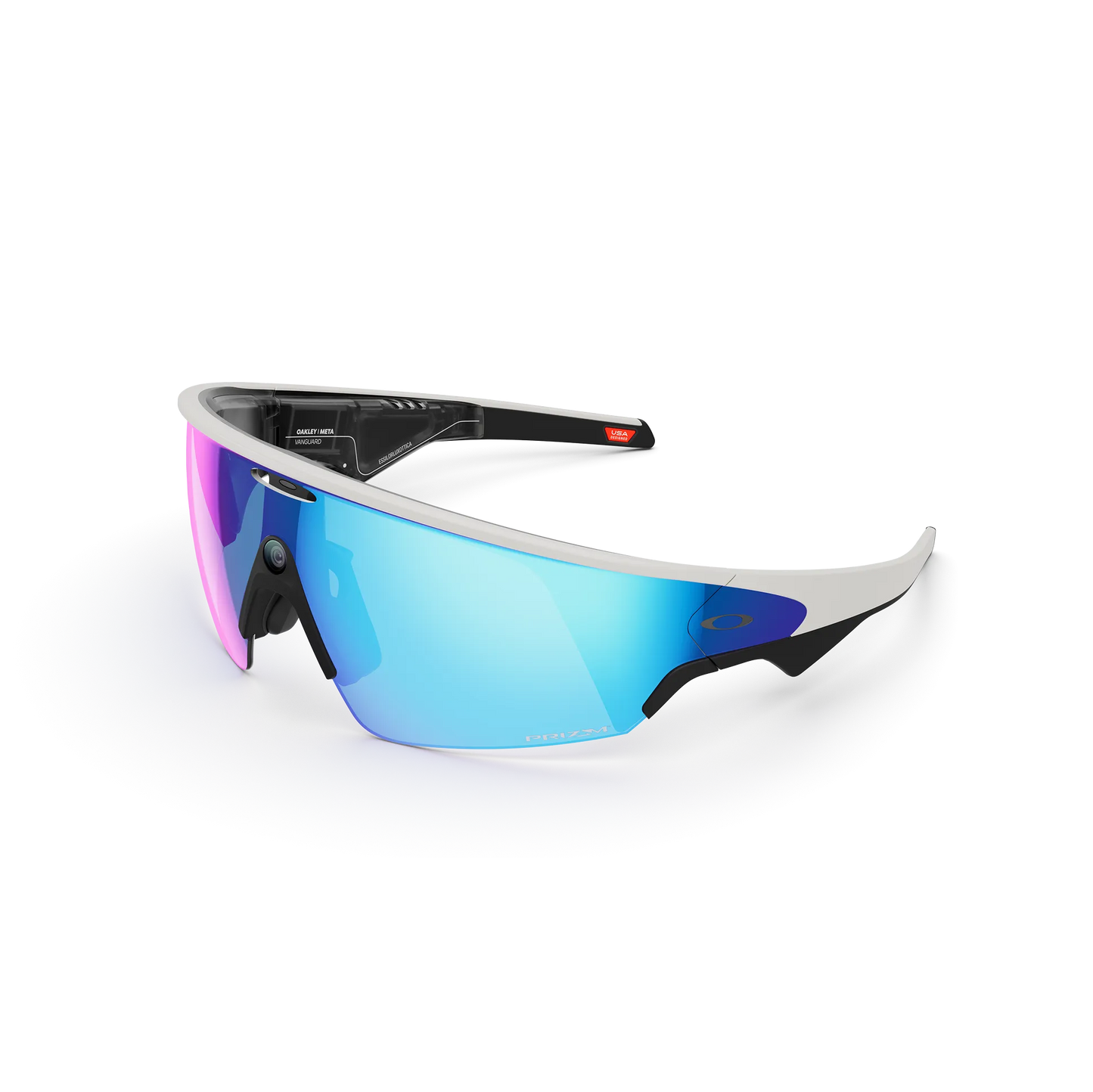 OAKLEY VANGUARD META Bril Zwart/Wit Prizm Saffier Lens