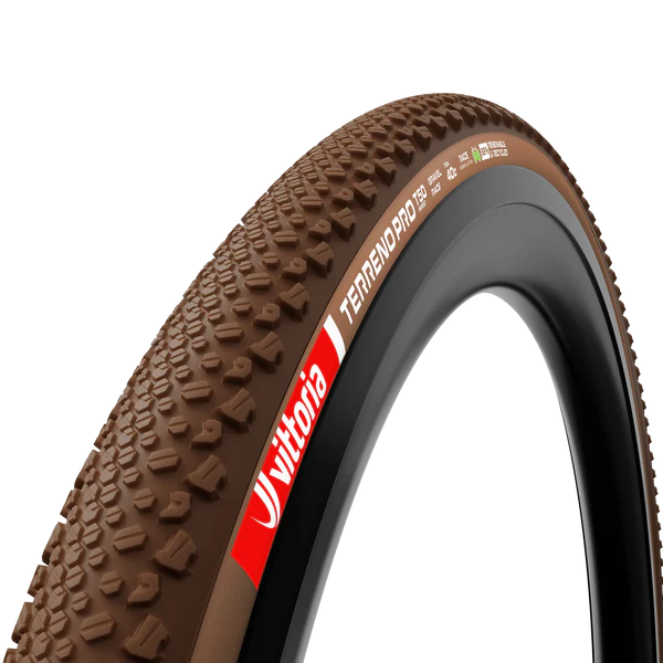 VITTORIA Terreno Pro T50 Mixed 700x40c Gravel Race Naturel Tubeless Gereed Zacht Beige Q2 2025 band