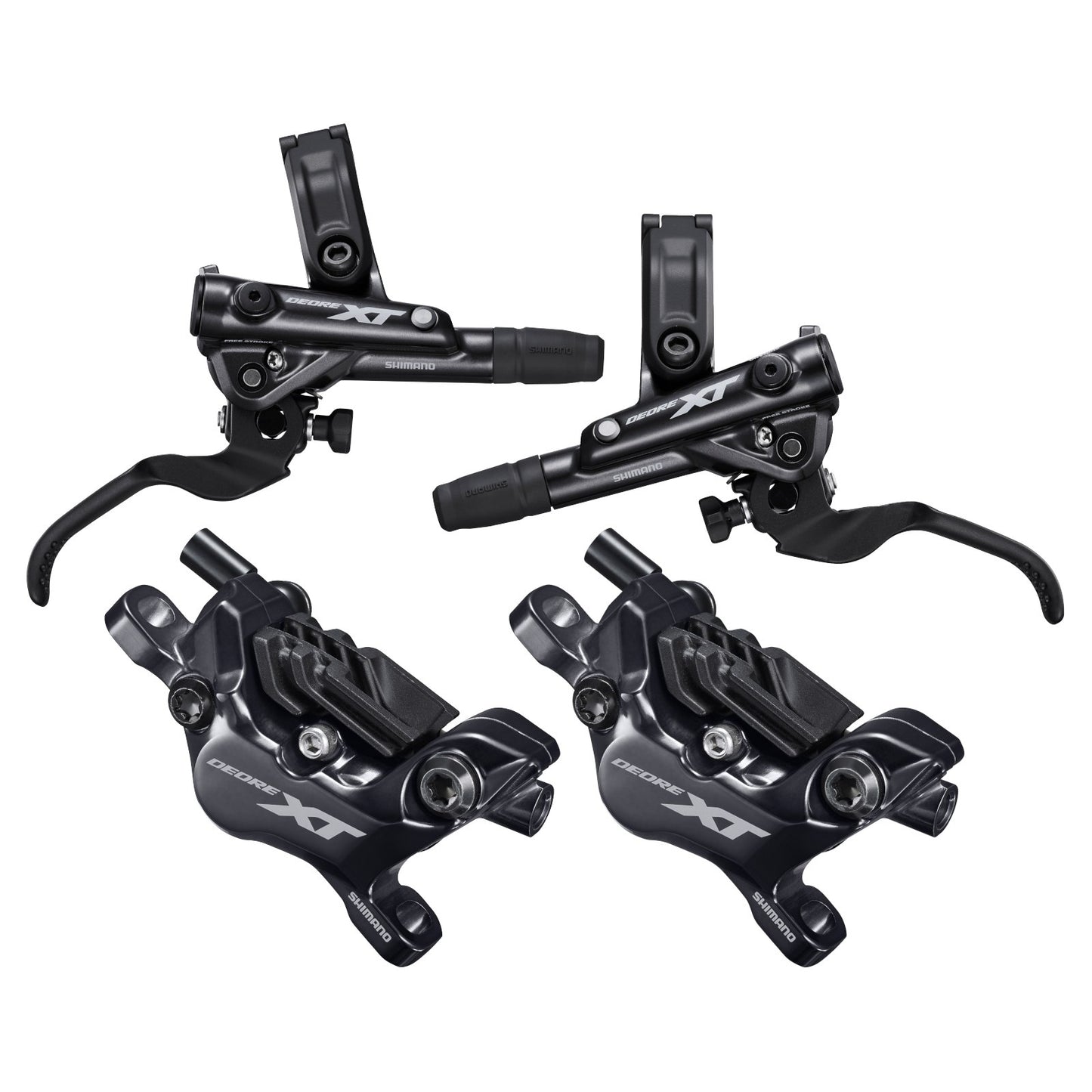 Paar SHIMANO XT M8120 4 zuiger J-KIT geventileerde remblokken