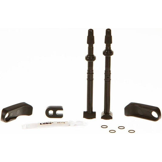Kit 2 binnenbandloze ventielen en steunen QUARQ TYREWIZ Zipp 303 FIRECREST Schijf #11.3018.011.002