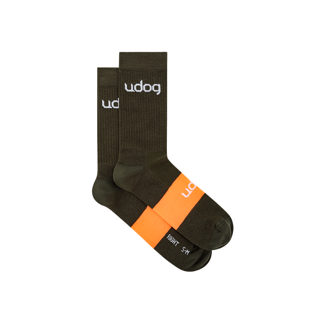 UDOG GRAVEL Sokken Zwart/Oranje