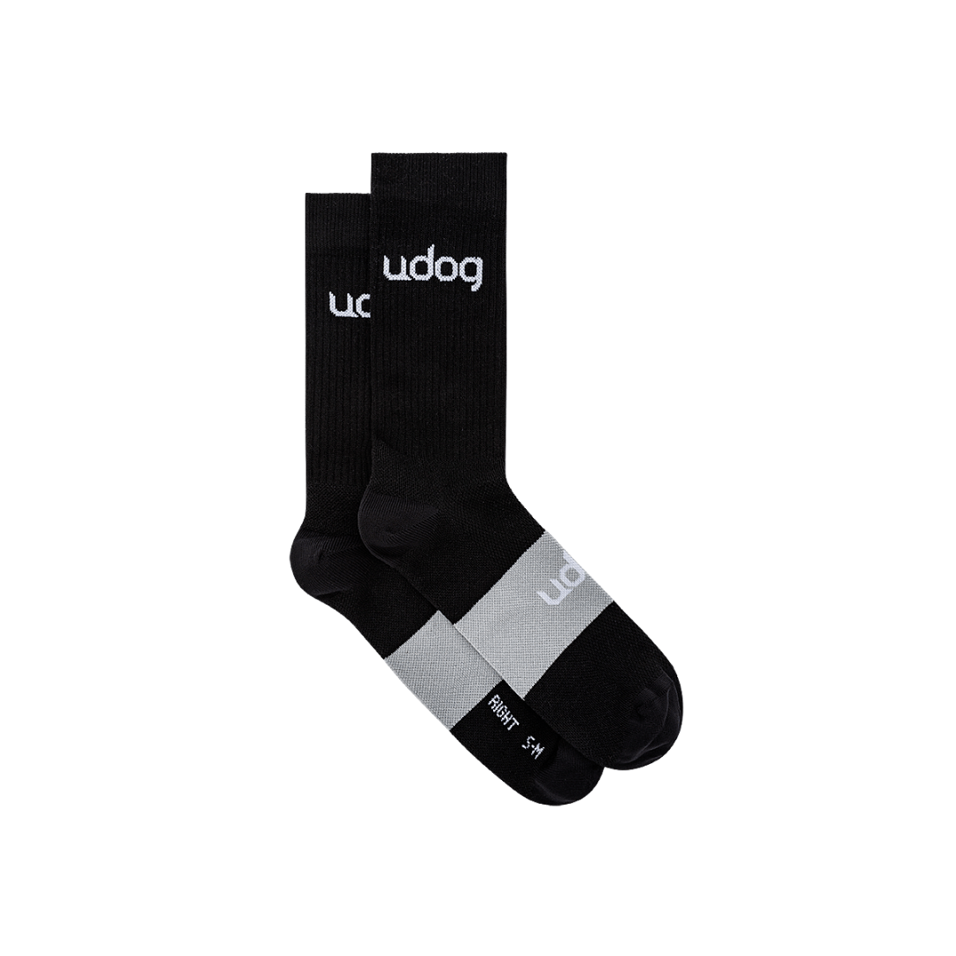 UDOG GRAVEL Sokken Zwart/Grijs
