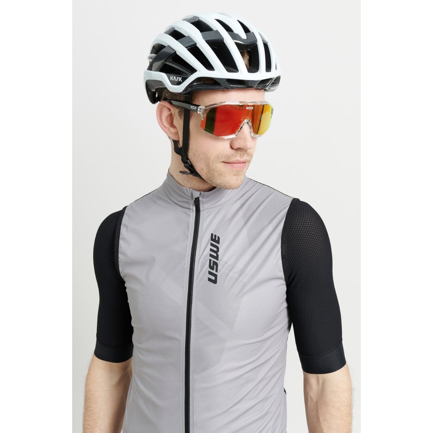 USWE WIND GRAVEL Mouwloze Jas Grijs