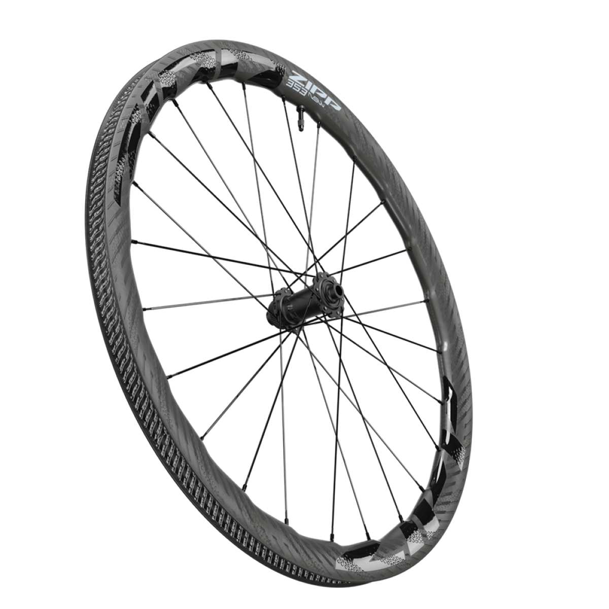 ZIPP 353 NSW DISC tubeless voorwiel met centre lock banden