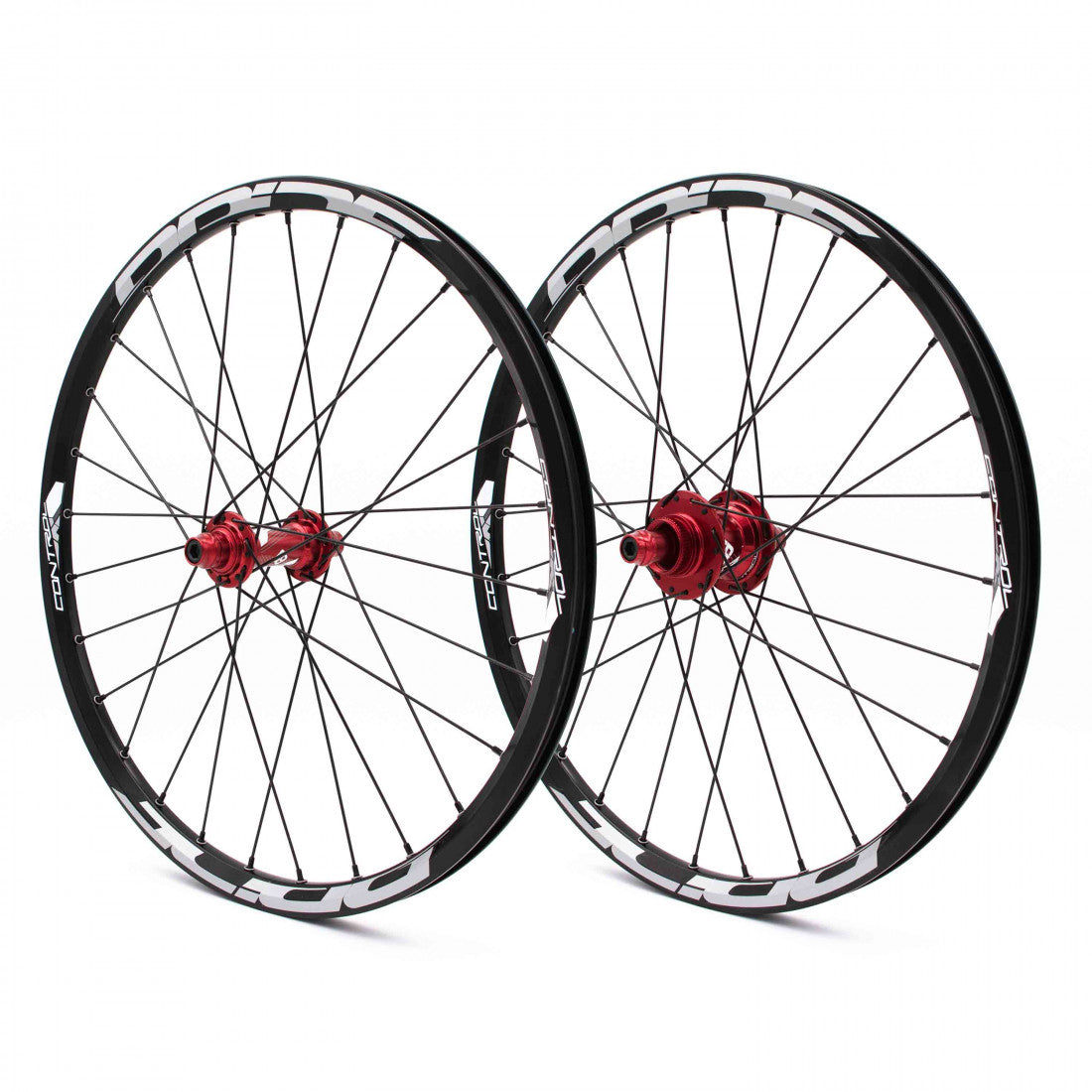 Wielpaar PRIDE 20" (451mm) Control V1 Disc Assen 10/15mm Rood