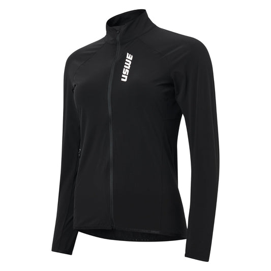 Dames USWE WIND GRAVEL Jas Zwart